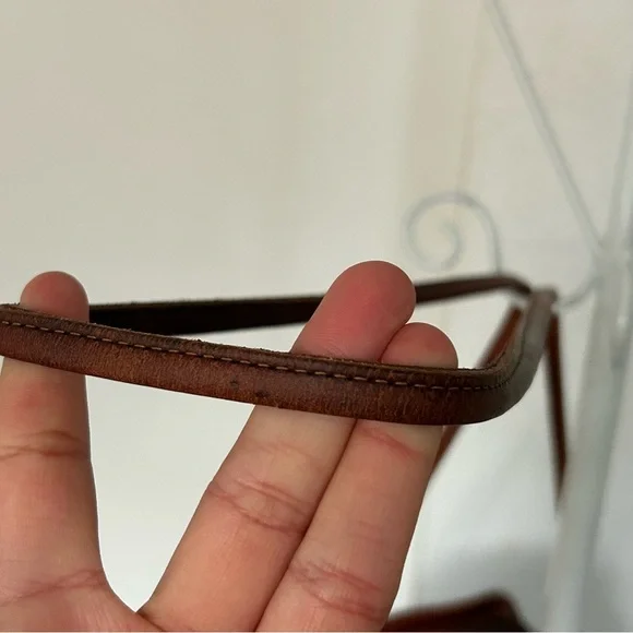 COACH Vintage Kimball Tan Leather Crossbody Bag Round - Picture 11 of 15